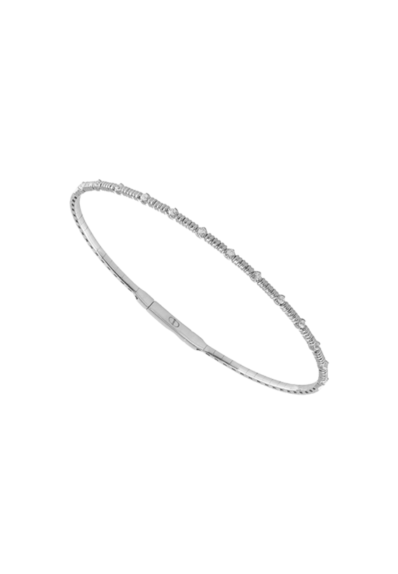 Ladies Diamond Flexible Bangle 0.20 Carats