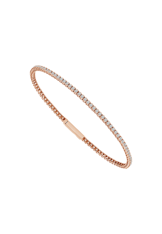 Ladies Diamond Flexible Bangle 0.75 Carats