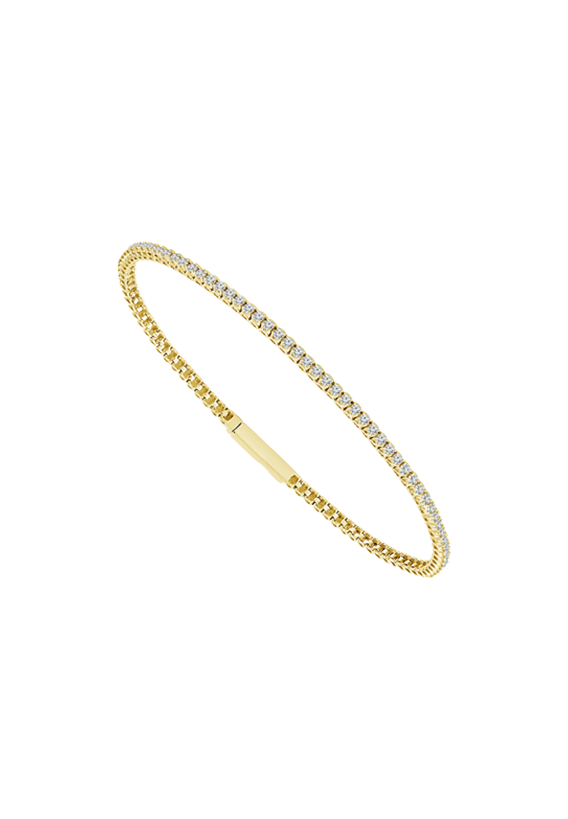 Ladies Diamond Flexible Bangle 0.75 Carats