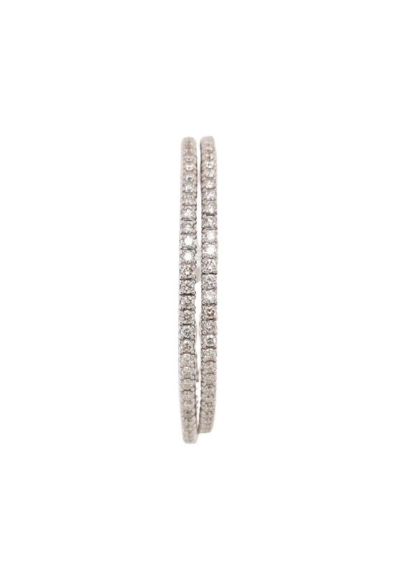 Ladies Diamond Flexible Bangle 6.50 Carats