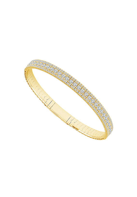 Ladies Diamond Flexible Bangle 3.00 Carats