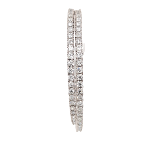 Ladies Diamond Flexible Bangle 8.88 Carats