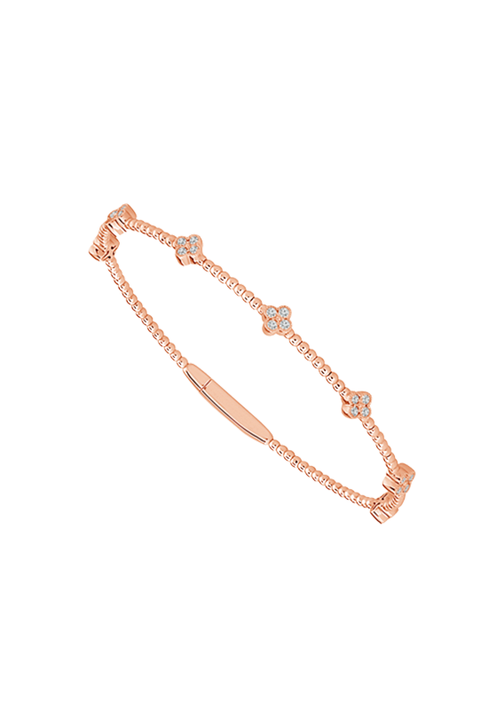 Ladies Diamond Flexible Bangle 0.40 Carats