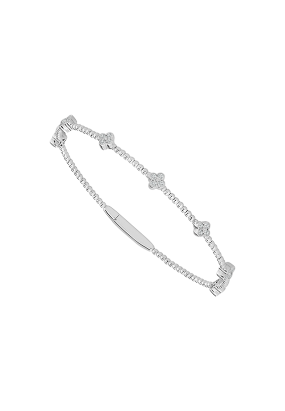 Ladies Diamond Flexible Bangle 0.40 Carats