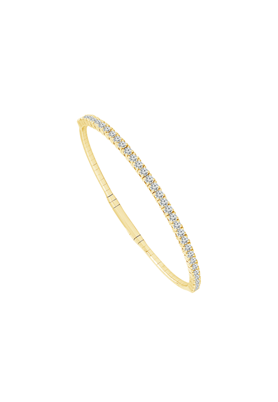 Ladies Diamond Flexible Bangle 5.00 Carats
