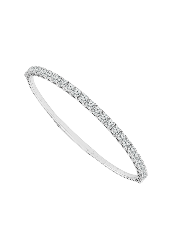Ladies Diamond Flexible Bangle 3.00 Carats