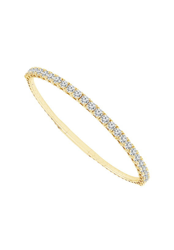 Ladies Diamond Flexible Bangle 3.00 Carats
