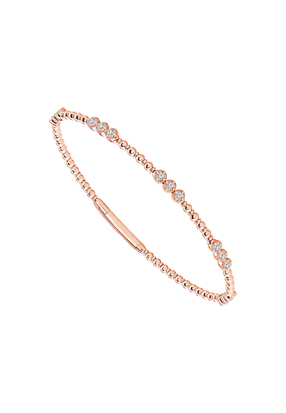 Ladies Diamond Flexible Bangle 0.50 Carats