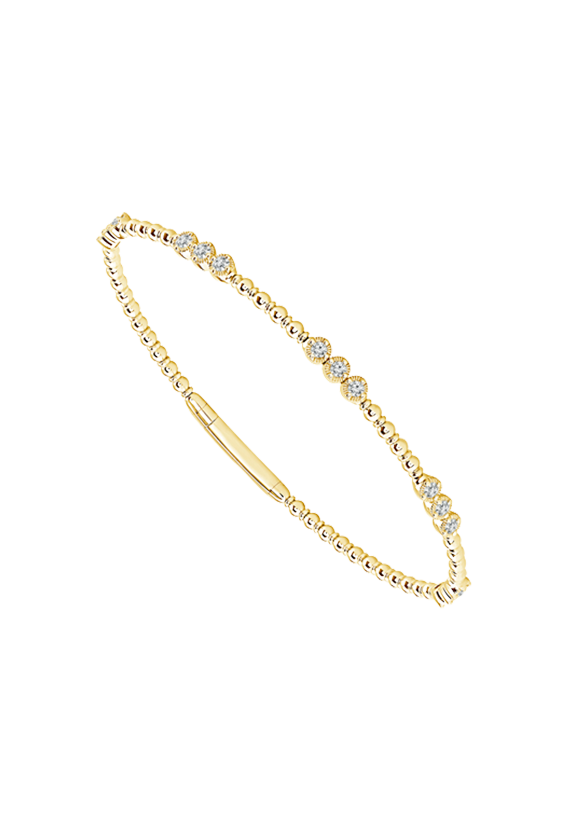 Ladies Diamond Flexible Bangle 0.50 Carats