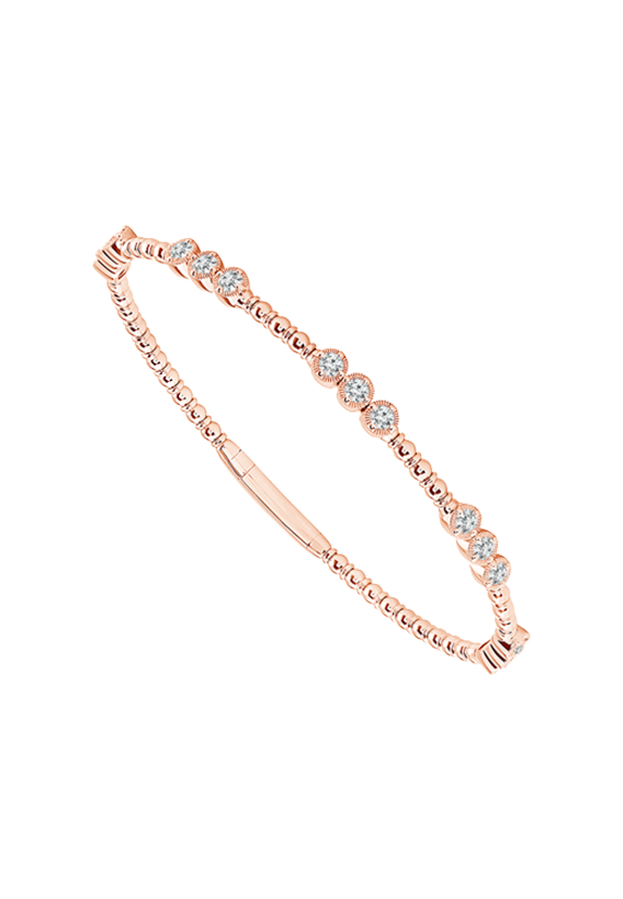 Ladies Diamond Flexible Bangle 1.00 Carats