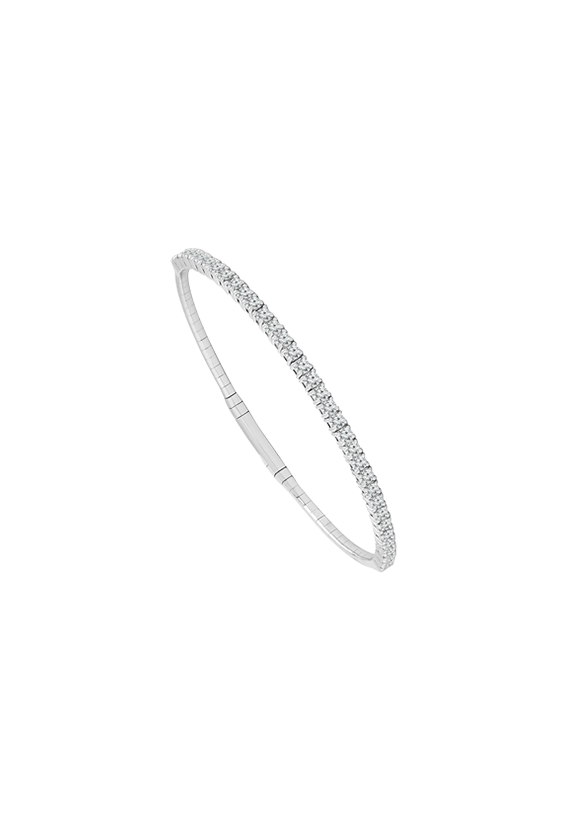 Ladies Diamond Flexible Bangle 2.00 Carats