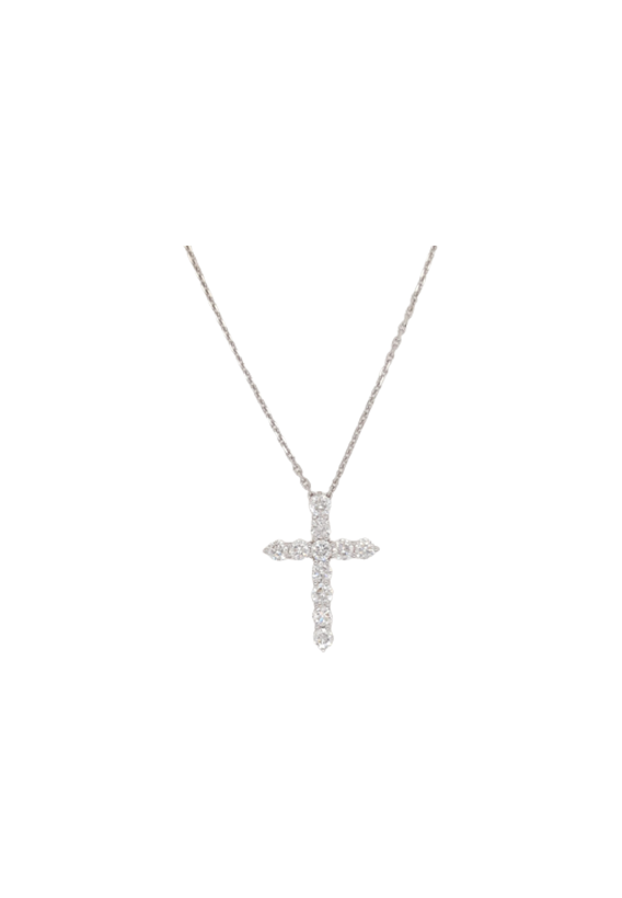 Ladies Diamond Cross Pendant 0.70 Carats