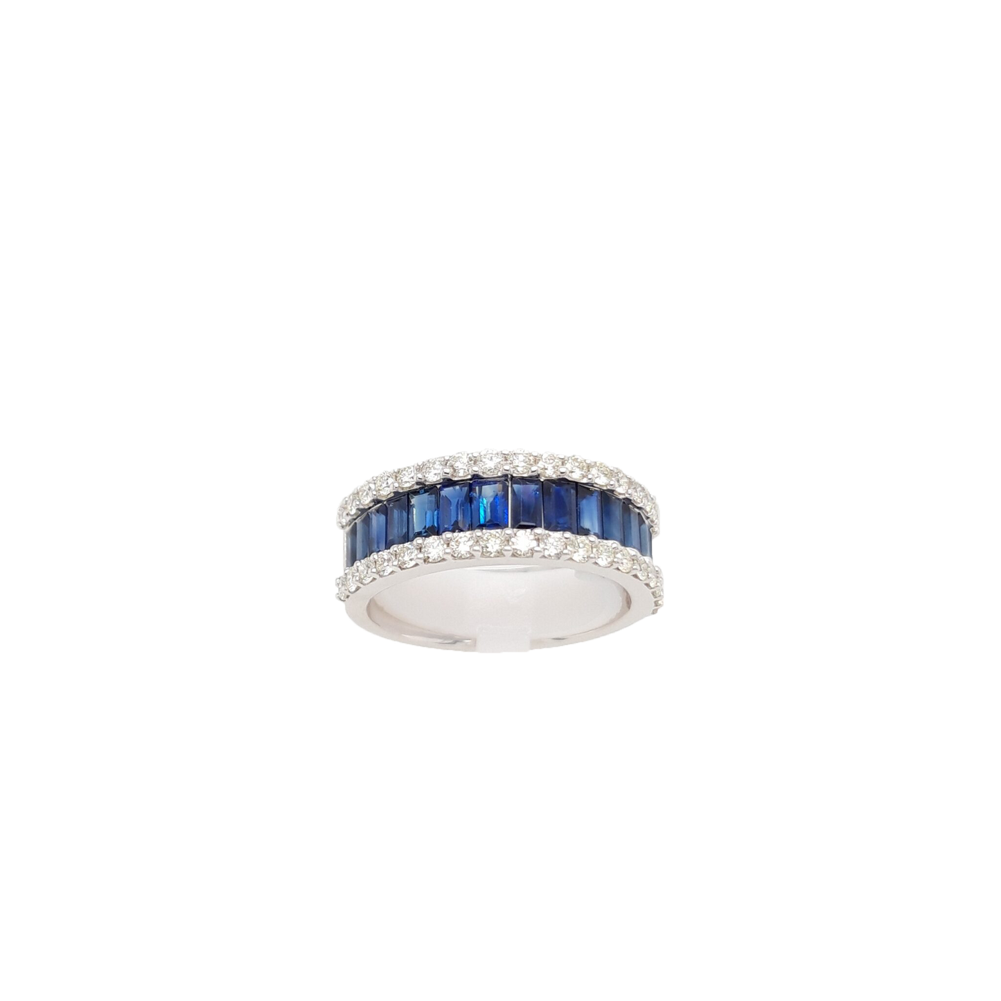 Ladies Diamond and Sapphire Ring 2.41 Carats