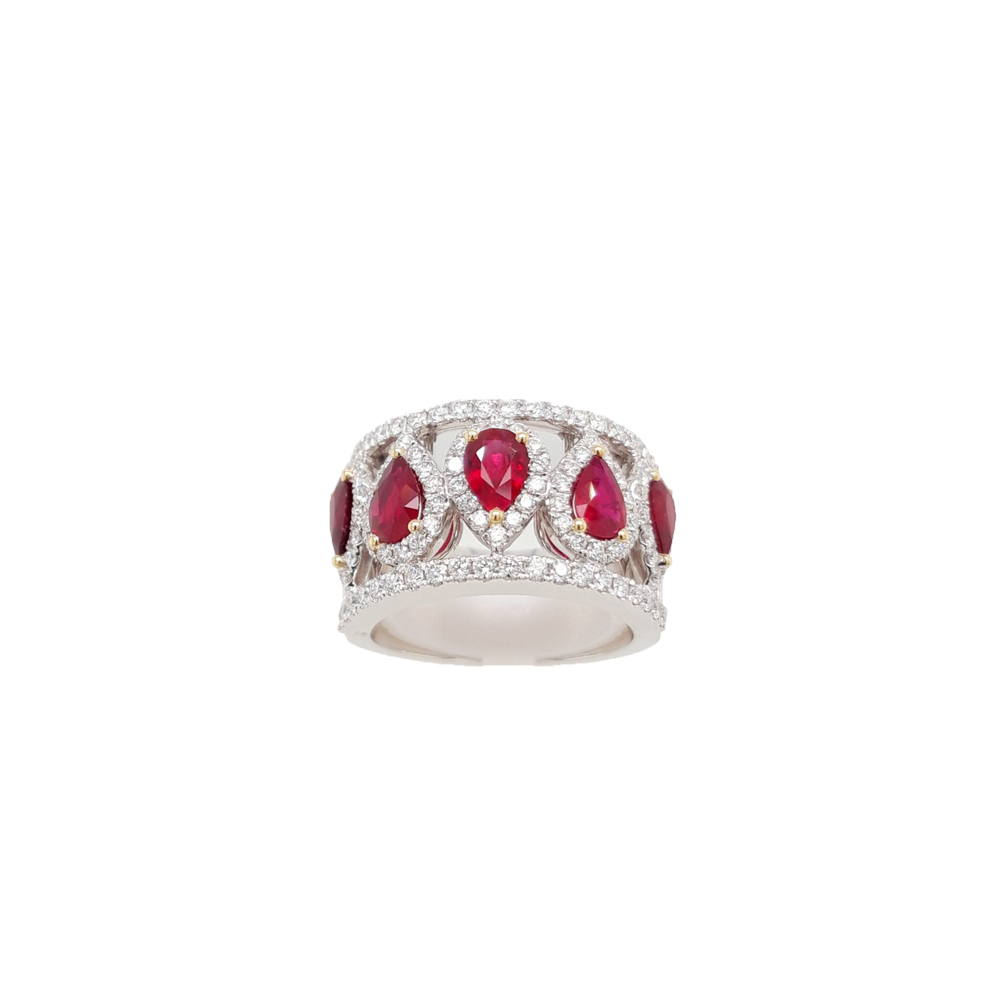 Ladies Ruby and Diamond Ring 1.96 Carats