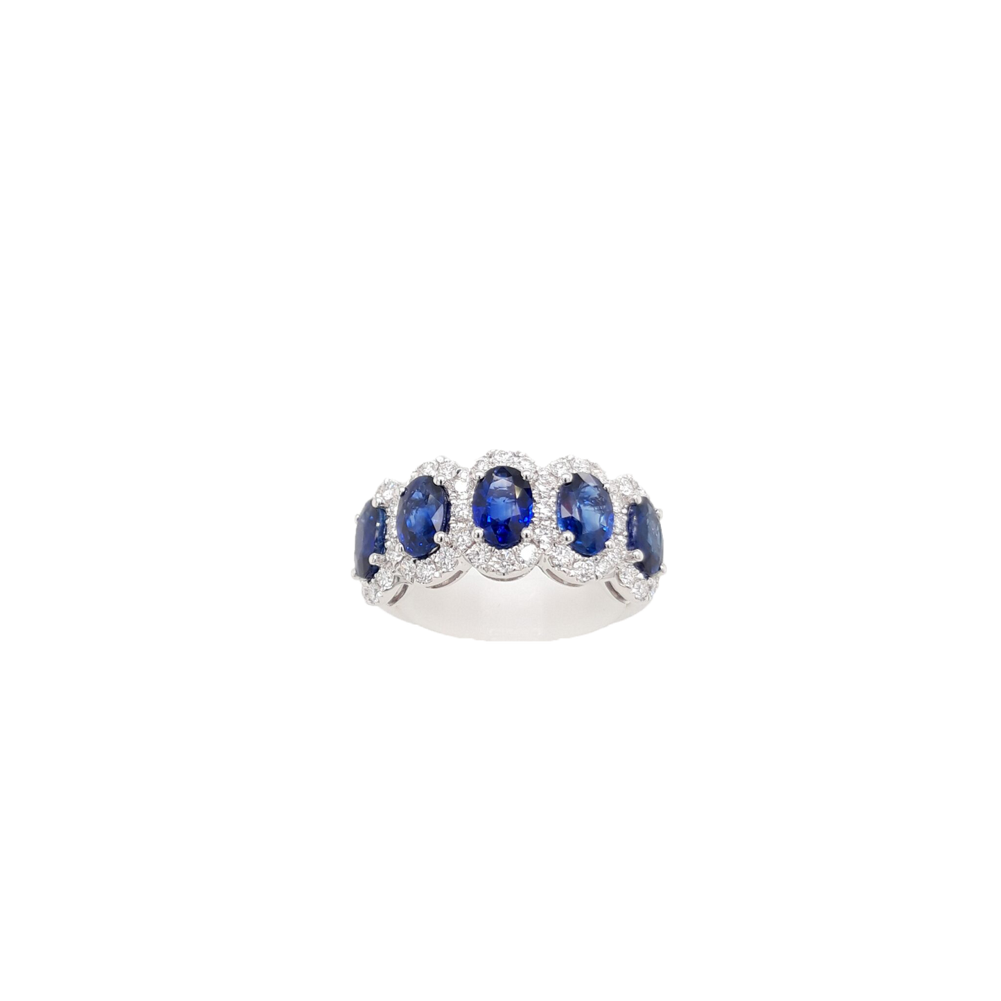 Ladies Diamond and Sapphire Ring 2.55 Carats