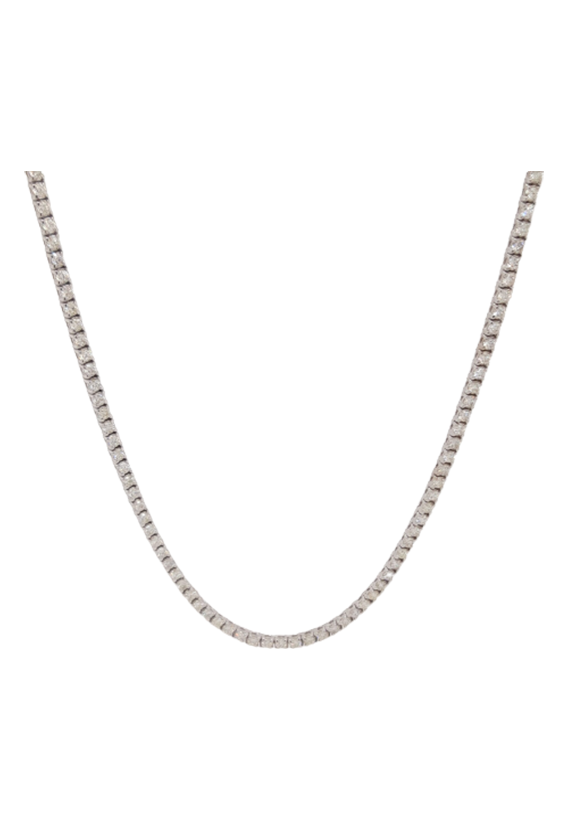 Ladies Diamond Tennis Necklace 5.00 Carats