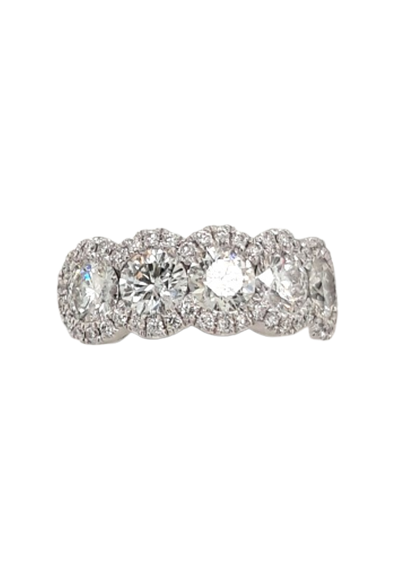 Ladies Diamond Ring 2.64 Total Carats