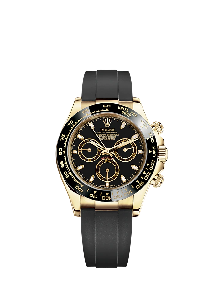 Cosmograph Daytona 40MM Oysterflex Bracelet Black Dial Black Cerachrom Bezel With Tachymetric Scale