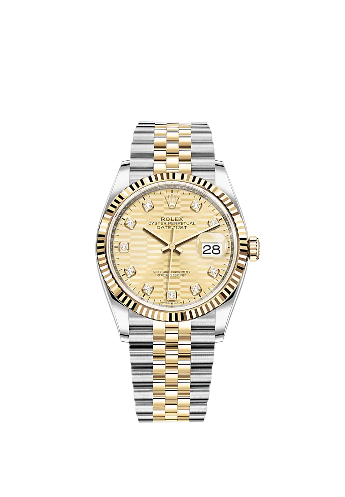 Datejust 36 oystersteel 2025 and yellow gold