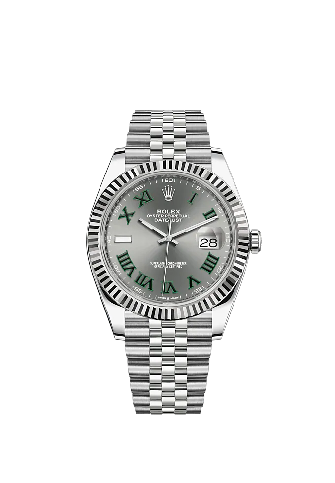 Datejust 41 41mm Jubilee Bracelet Oystersteel and White Gold with Slat TPT Timepiece Trading