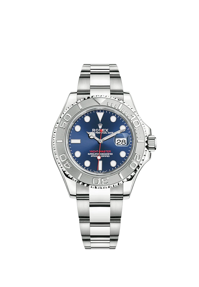 Rolex Yacht-Master 40 Stainless Steel Blue Dial Platinum Bezel