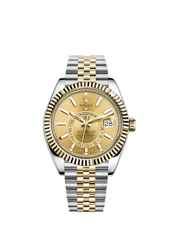 Sky dweller oystersteel and best sale yellow gold