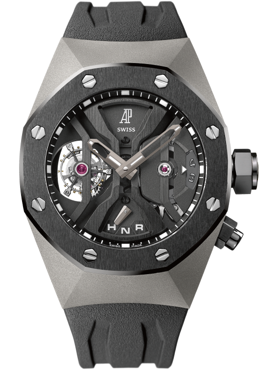 Royal Oak Concept 44MM Gmt Tourbillon Black Rubber Strap Titanium Case TPT Timepiece Trading