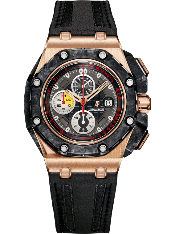 Royal Oak Offshore Grand Prix Chronograph 44MM Black Leather Strap