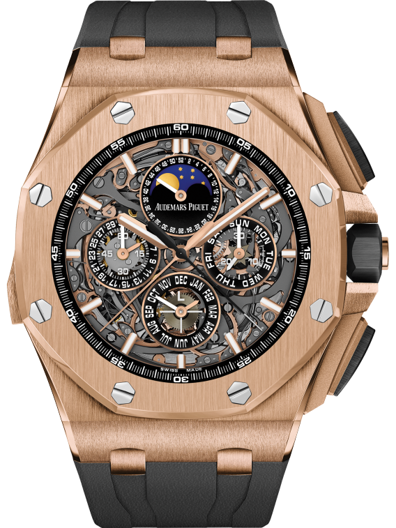 Royal Oak Offshore Grande Complication 44MM Black Rubber Strap