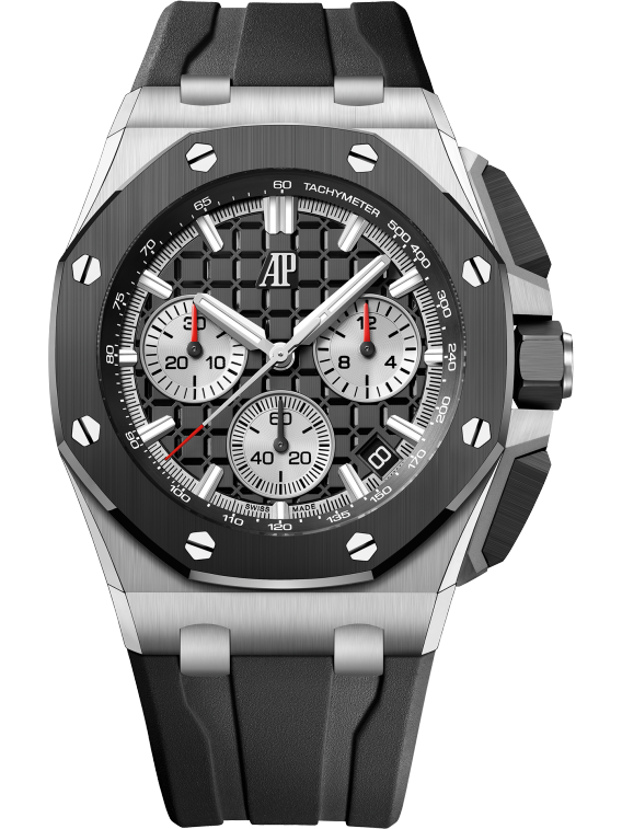 Royal Oak Offshore Selfwinding Chronograph 43MM Black Rubber Strap Bla TPT Timepiece Trading