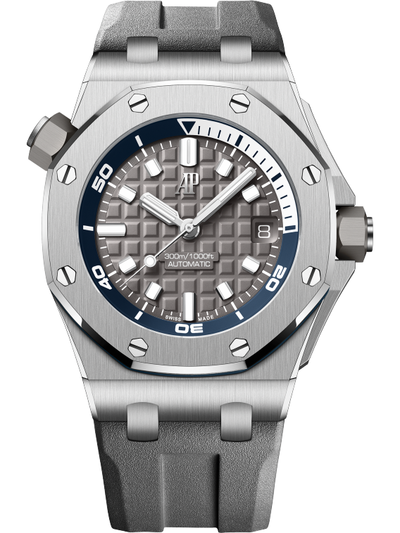 Royal Oak Offshore Dive 42MM Grey Rubber Strap Grey Dial With Mega Tap TPT Timepiece Trading