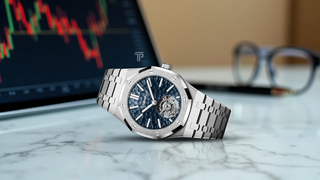 Audemars Piguet luxury watch available for Bitcoin purchase at Timepiece Trading