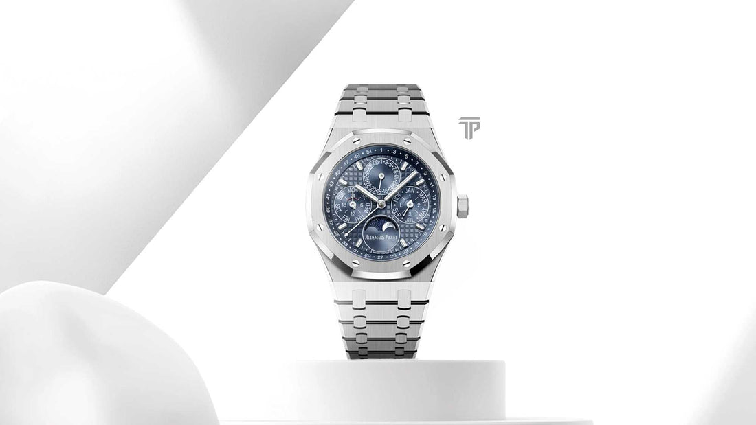 AP Royal Oak Perpetual Calendar Caliber 7138 luxury watch with crown-controlled perpetual calendar and refined design