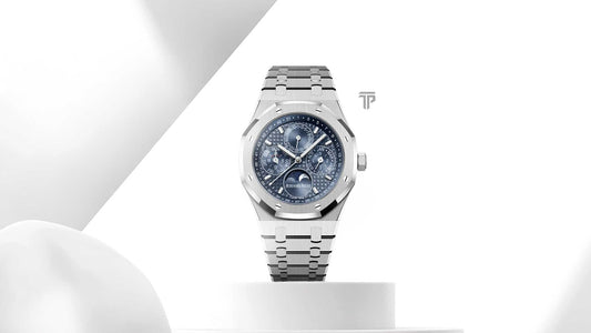 AP Royal Oak Perpetual Calendar Caliber 7138 luxury watch with crown-controlled perpetual calendar and refined design