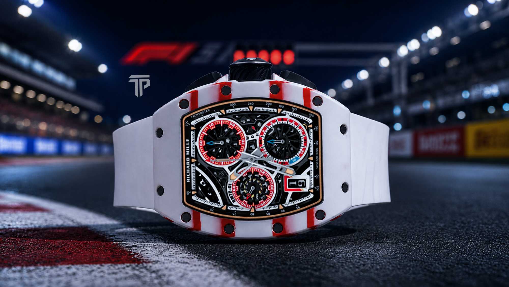 RM 72-01 Charles Leclerc value review showing the limited Richard Mille F1-inspired luxury watch design.