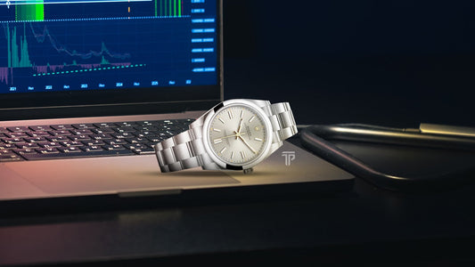 Authentic Rolex luxury watch available for purchase with cryptocurrency