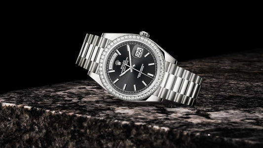 The Stunning Rolex 228349RBR-0002: Black Dial and Diamond-Set Bezel