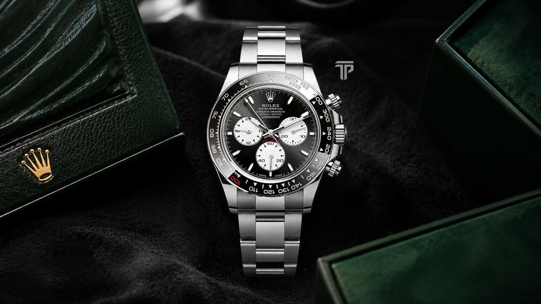 Rolex Daytona Investment Guide featuring Panda Daytona, vintage references, and luxury watch investment models