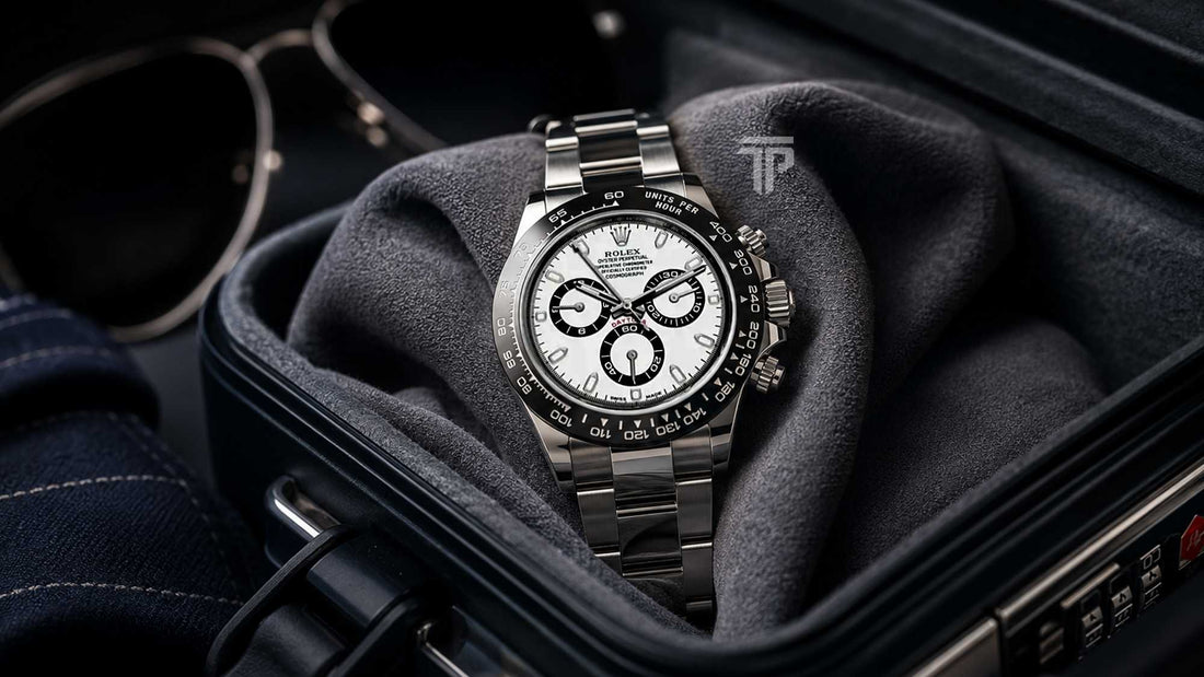 Rolex Certified Pre-Owned Program luxury watch displayed with official certification tag and warranty card