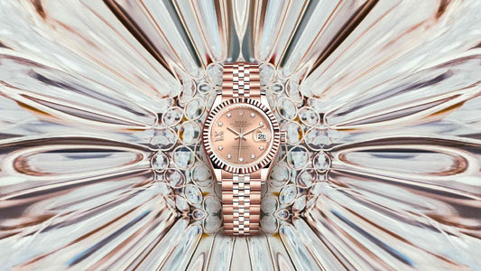 Radiant and Refined: The Rolex Lady-Datejust in Everose Gold with Rosé Dial and Diamonds