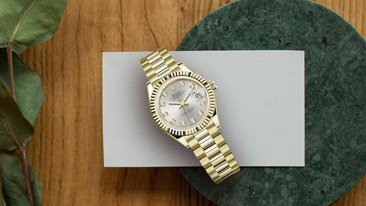 Ready to Shine: The Rolex Lady-Datejust in 18  Karat Yellow Gold