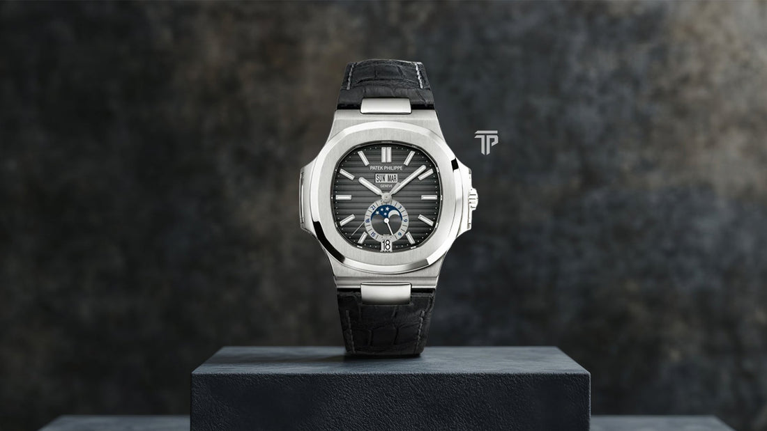 The Patek Philippe 5726, a stunning luxury timepiece, representing elegance, style, and status