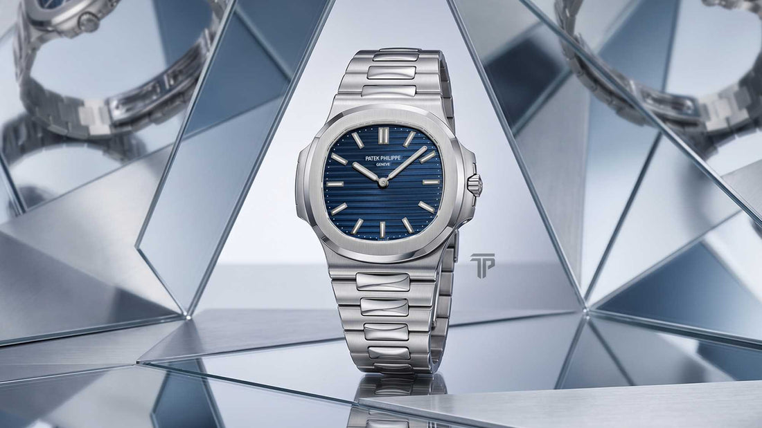 Patek Philippe Nautilus 50th Anniversary models showing three new limited edition luxury sports watches with signature design