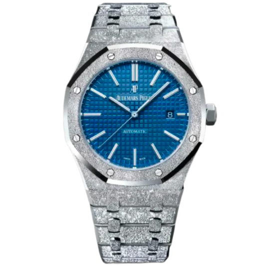 Audemars Piguet Royal Oak Ref. 15410BC.GG.1224BC.01 41MM White Gold Frosted Blue Dial