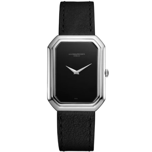 LES COLLECTIONNEURS REFERENCE 34004 38 MM 18K WHITE GOLD WITH BLACK DIAL