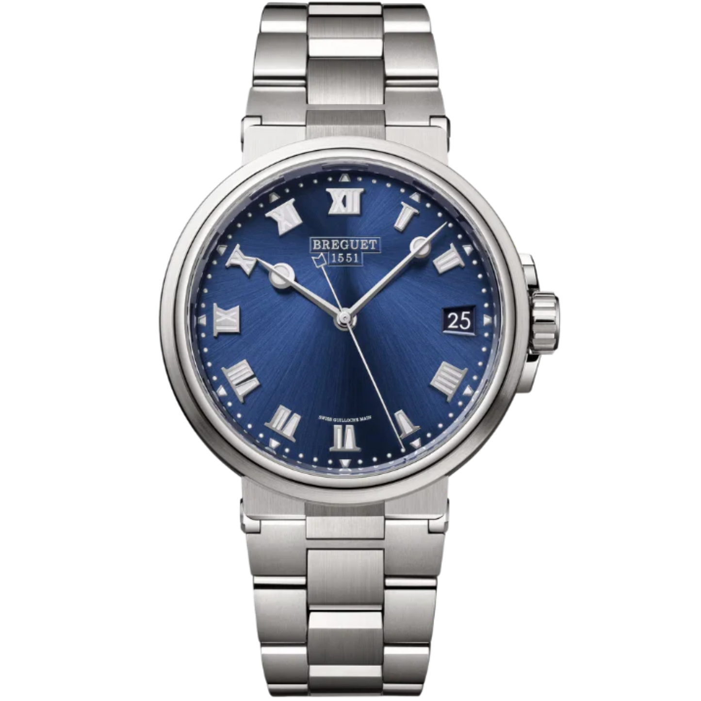 MARINE 5517 40 TITANIUM WITH SUNBURST BLUE DIAL