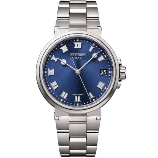 MARINE 5517 40 TITANIUM WITH SUNBURST BLUE DIAL