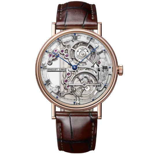 CLASSIQUE TOURBILLON EXTRA-PLAT SQUELETTE 5395 41 MM ROSE GOLD WITH OPEN WORKED DIAL