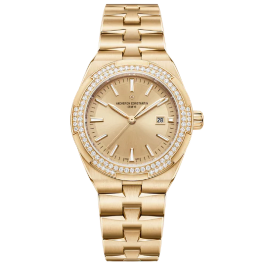 OVERSEAS SELF-WINDING 34 MM 18K PINK GOLD WITH GOLD BRASS DIAL