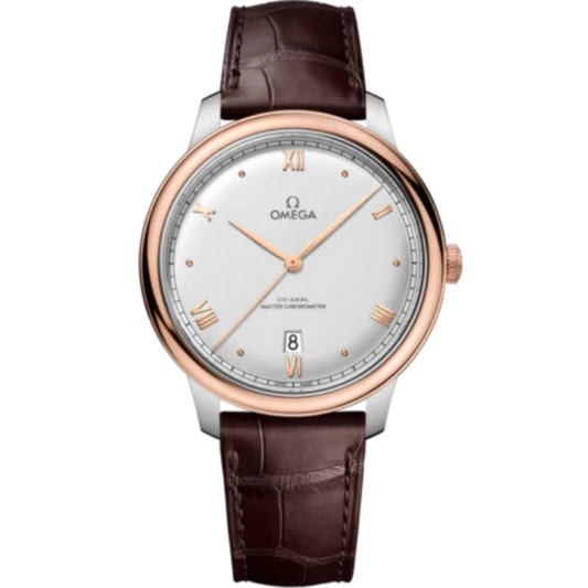 DE VILLE PRESTIGE 40 MM STAINLESS STEEL - SEDNA™ GOLD WITH SILVER DIAL